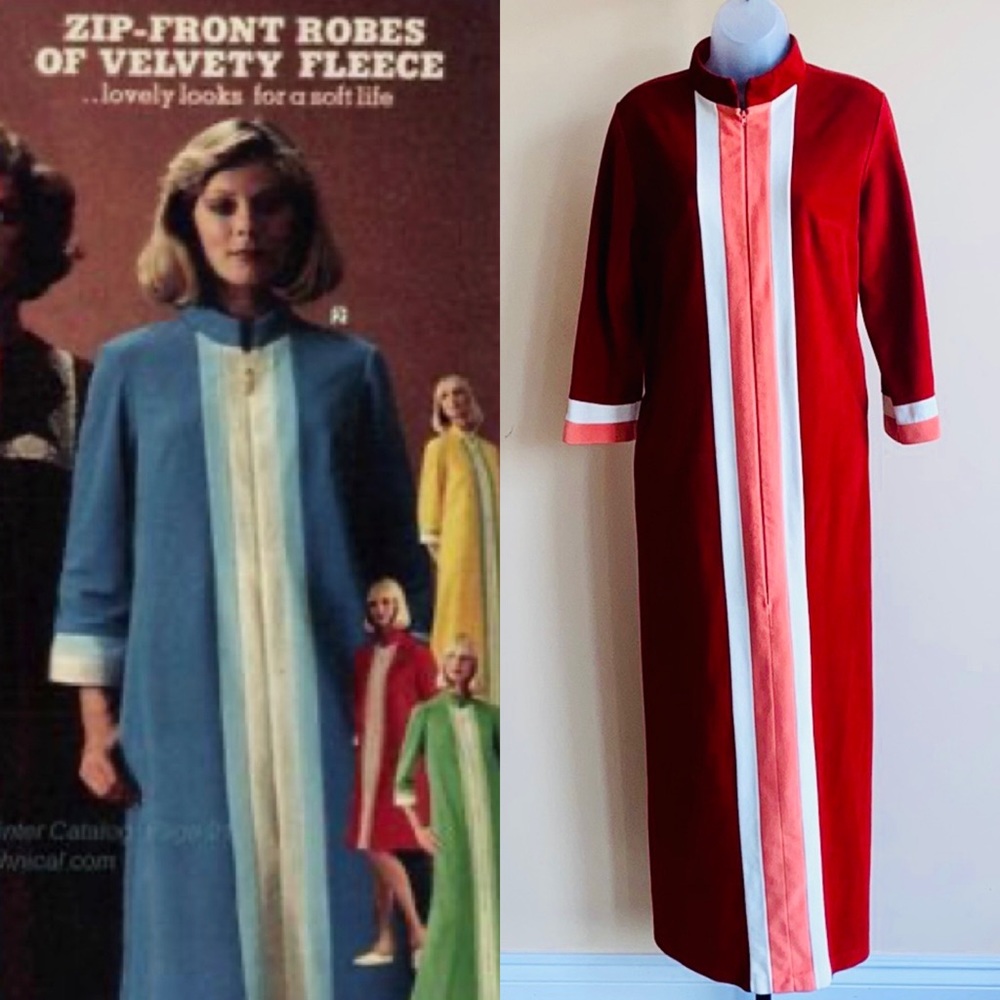 Vintage 70’s Vanity Fair Cozy Nightgown Cottagecore Country Funky Western Retro
